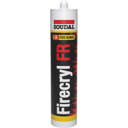 Mastic Firecryl FR blanc 310ml - SOUDAL - 106329