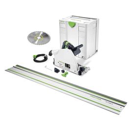 Festool TS 75 EBQ-Plus-FS Scie circulaire plongeante 1600 W avec boîtier Systainer + rail de guidage FS 1400/2 ( 561512 )