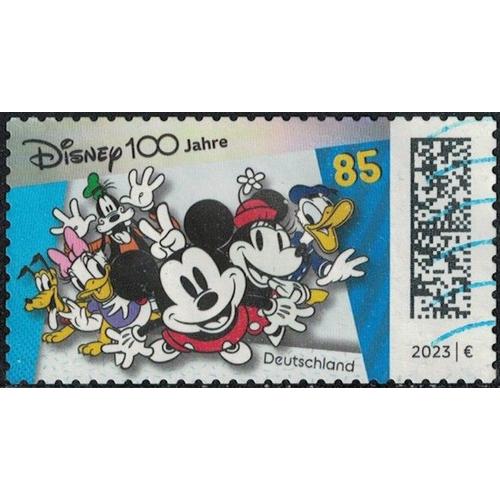 Allemagne 2023 Oblitéré Used Centenaire Dessins Animés Disney Cartoons Mickey Minnie Su