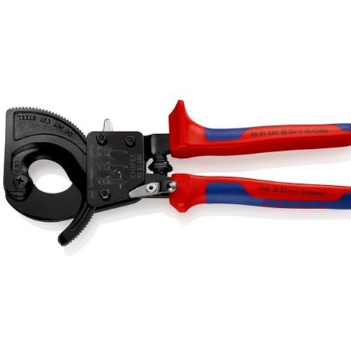 Coupe-câbles à cliquet KNIPEX 95 31 250 250mm 32mm/240mm²