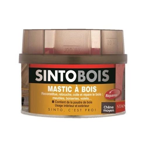 Mastic SINTOBOIS + Tube durcisseur SINTO - Chêne Moyen - Boite 1 L - 23712