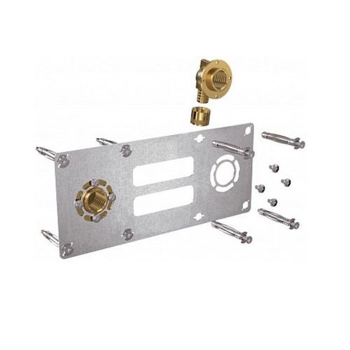 Sortie de cloison, robifix, double, entraxe 150 mm - A glissement, PER Ø12, 1/2 - 12