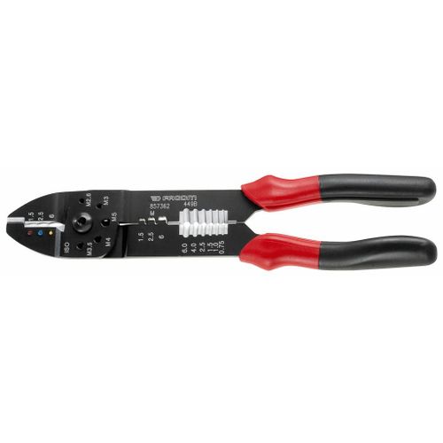 Pince à sertir standard FACOM 449BPB pour cosses pré-isolées et nues (dénudage 0,75 à 6 mm²)