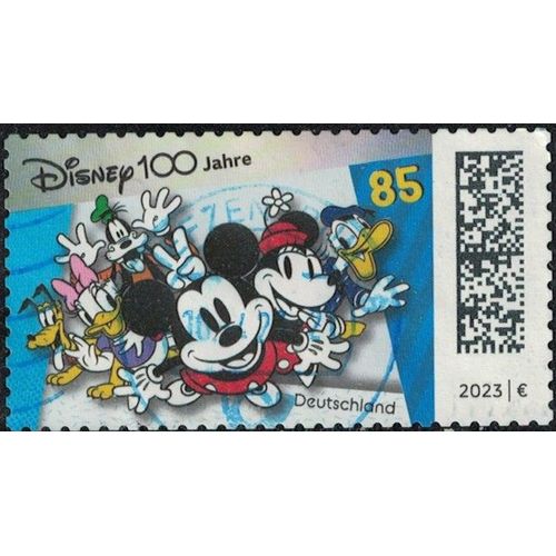 Allemagne 2023 Oblitéré Used Centenaire Dessins Animés Disney Cartoons Mickey Minnie Su