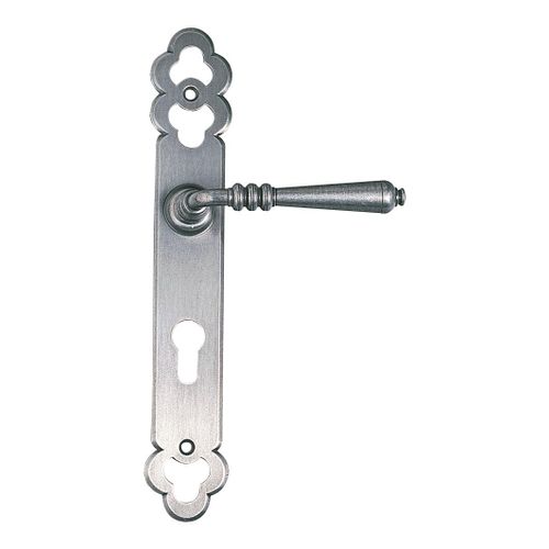 Poignées de porte - fer patiné cémenté - clé L - Languedoc BOUVET