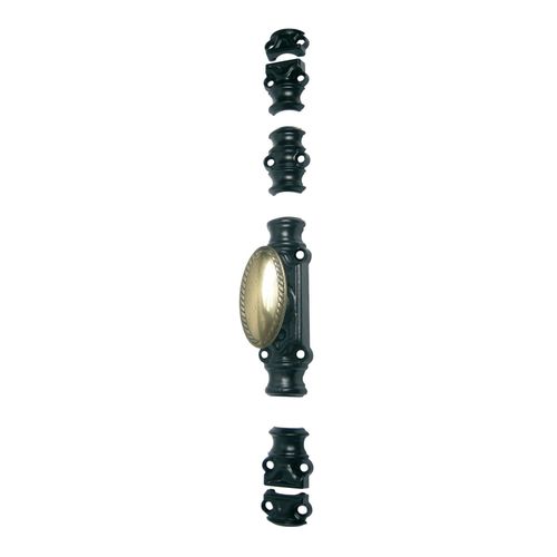Crémone rustique RY16 série légère 16x5 Brut/bouton standard noir - JARDINIER MASSARD - J380003