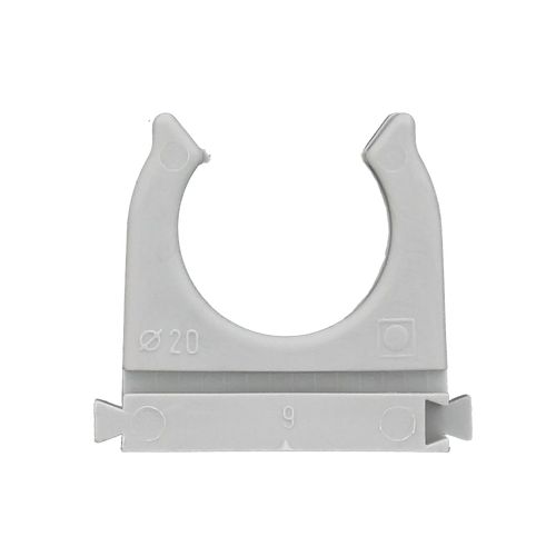 fixation plastique spit e-clip - diamètre 20 mm - boite de 100