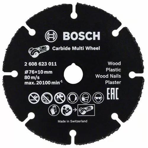 Bosch Disque à tronçonner carbure Multi Wheel, 76 mm, 10 mm, 1 mm - 2608623011