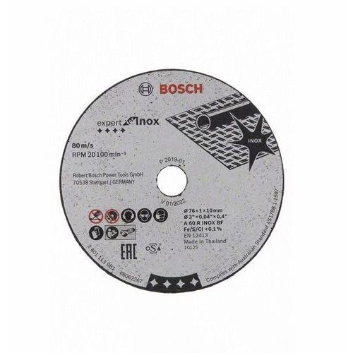 Bosch Disque à tronçonner Expert for Inox, A 60 R INOX BF - 2608601520