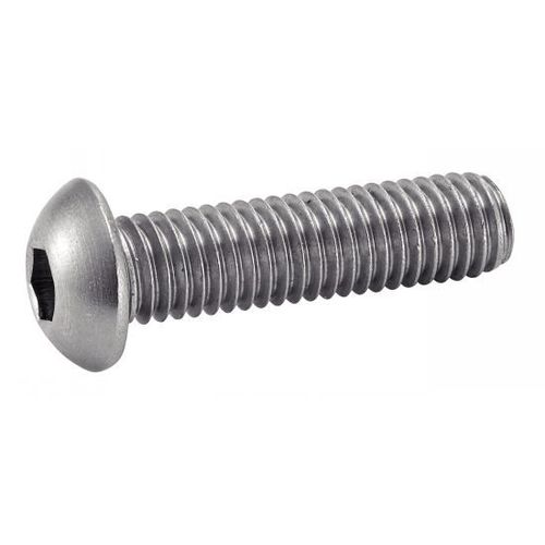 Vis à métaux tête bombée hexagonale creuse inox A2 ISO 7380 5X30 boîte de 200 - ACTON - 622025X30