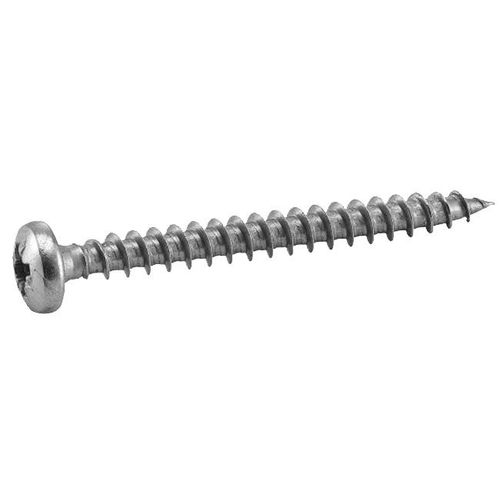 Vis à bois agloméré tête cylindrique bombée pozidrive inox A2 4,5X50 boîte de 200 - ACTON - 623064,5X50