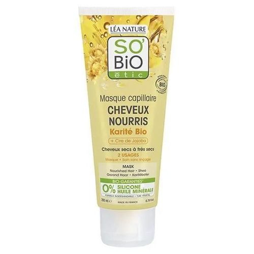 So'bio Étic Masque Cheveux Nourris Karité Bio 200ml 