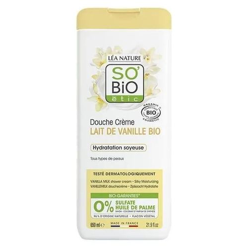So'bio Étic Douche Crème Lait De Vanille Bio 650ml 