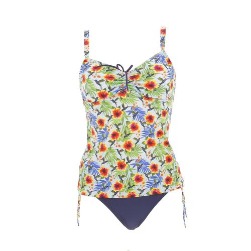 Maillot De Bain 2 Pièces Grain De Sable Tankini+Zigzag Gigi 2p Bleu Marine