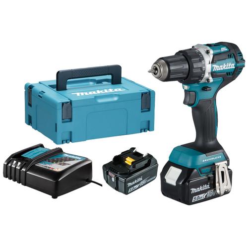 Perceuse visseuse MAKITA DDF484RTJ 18 V Li-Ion (2x5.0Ah) Ø 13 mm + chargeur rapide