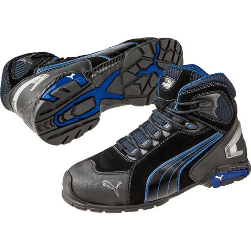 De Sécurité Montante Puma Metro Protect 63.225.0 Rio Black Mid S3 Src Noire/bleue