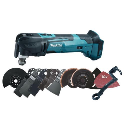 Découpeur/ponceur multifonctions MAKITA DTM51ZJX3 18 V Li-ion (machine seule) dans MAKPAC + kit d'accessoires