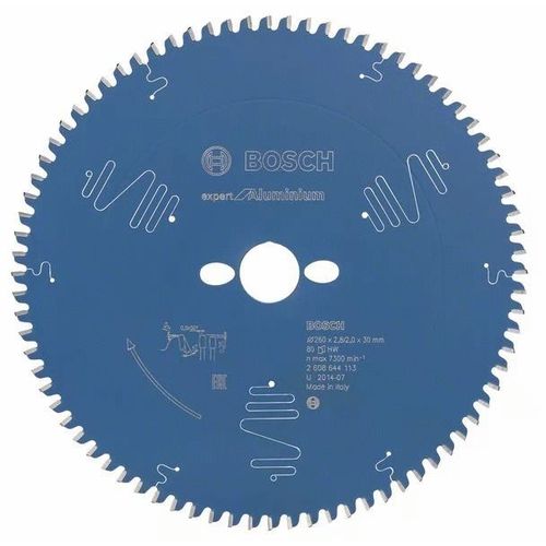 Lame pour scie circulaire Expert for Aluminium 260x30x2.8/2x80 T