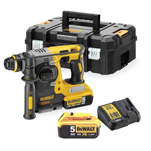 Perforateur SDS+ sans-fil XR 18 V + 2 batteries 5Ah + chargeur + coffret T-Stak - DEWALT - DCH273P2