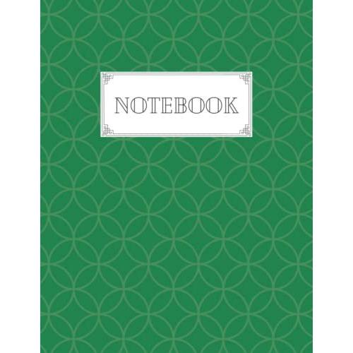 Notebook: Dark Green Stars