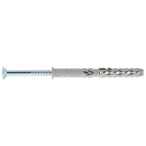 Cheville nylon longue - avec vis tête fraisée - 10 x 80 mm - B-LONG SPIT
