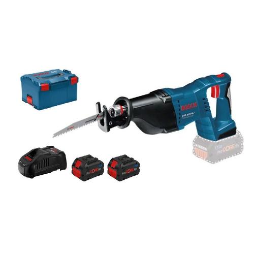 Scie sabre 18V GSA 18V-LI + 2 batteries ProCore 18 V 8Ah + chargeur + L-Boxx - BOSCH - 060164J00H