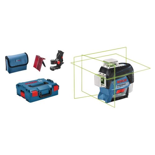 Bosch - Niveau laser lignes dual source 12V Li-Ion et 4x1,5V LR6 (AA) portée 30 m - GLL 3-80 CG Professional