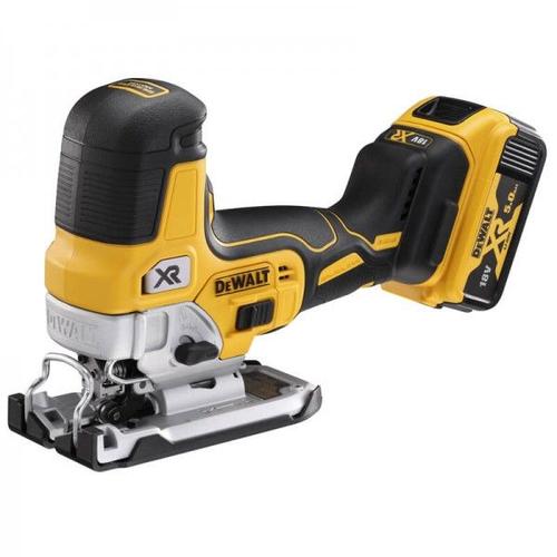 Dewalt - Scie sauteuse à prise par le corps XR 18V 5Ah Li-Ion 2 batteries avec coffret - DCS335P2