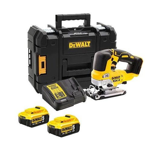Scie sauteuse DEWALT 18V XR 5Ah + 2 batteries + chargeur - DCS334P2