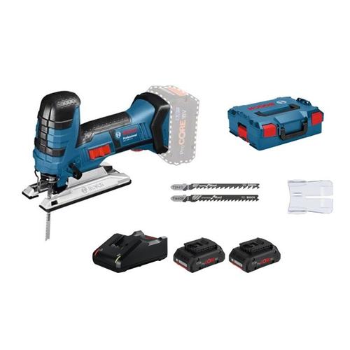 Scie sauteuse 18V GST 18 V-LI S + 2 batteries Procore 4 Ah + chargeur + coffret L-Boxx - BOSCH - 06015A510Q