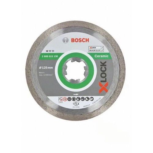 Bosch Disques à tronçonner diamantés X-LOCK Standard for Ceramic 125x22,23x1,6x7,5 - 2608615138