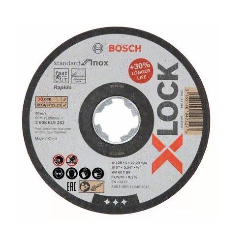 Disque Standard X-Lock Inox BOSCH 125x1 plat - 2608619262