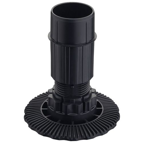 Tube plastique noir avec pièce de réglage 80 mm - HÄFELE - 637.76.352
