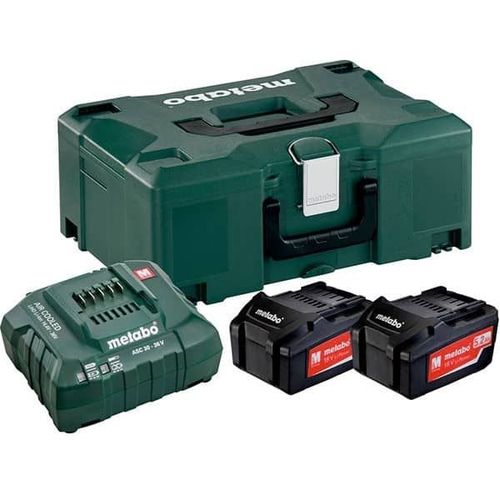 Pack Energie METABO 2 Batterie 4,0 Ah Li-Power + Chargeur ASC 55 + Coffret metaBOX