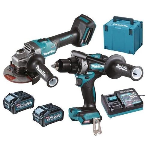 Pack électroportatif 2 machines 40 V max Li-Ion 4 Ah XGT en coffret MAKPAC - MAKITA - DK0124G201