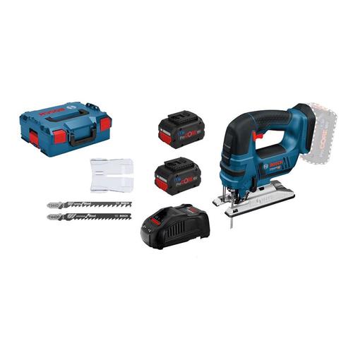 Scie sauteuse 18V GST 18 V-LI B + 2 batteries Procore 5,5 Ah + chargeur + coffret L-boxx - BOSCH - 06015A610C