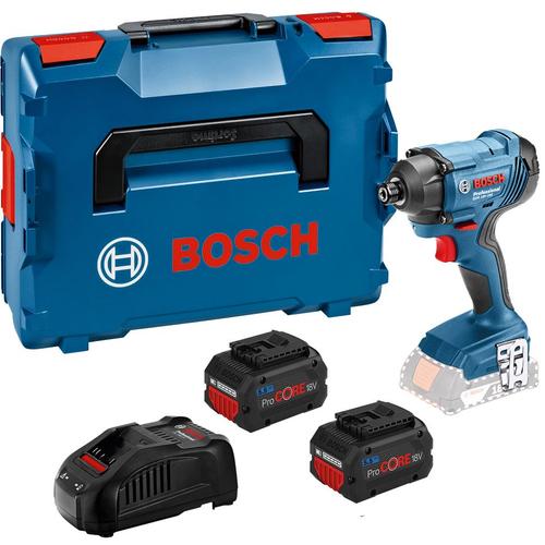 Visseuse à chocs sansfil Bosch GDR 18V160 18 V 2 batteries 55 Ah chargeur coffret LBoxx