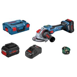 Bosch Professional Meuleuse angulaire sans-fil BITURBO avec X-LOCK GWX 18V-15 SC, 2 Batteries 5.5Ah, Chargeur - 06019H6502