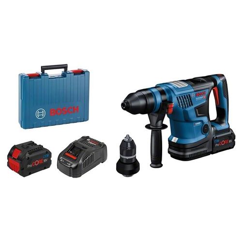 Perforateur sans-fil BITURBO SDS Plus 18V BOSCH Professional GBH18V34CF - 2 x 5.5Ah + chargeur