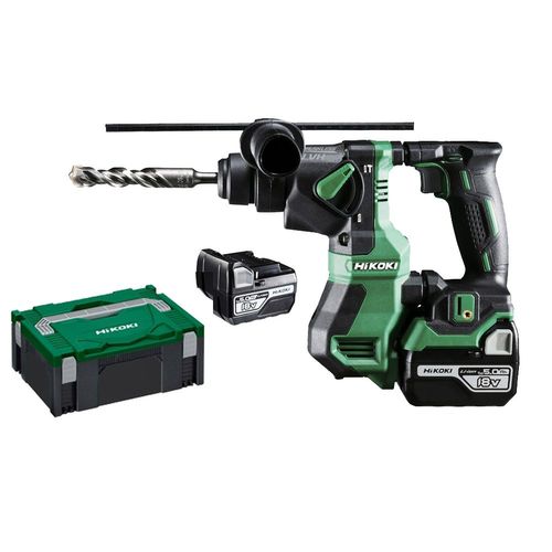 Perforateur SDS-Plus 18V HIKOKI DH18DPAWPZ 2 x 5,0Ah en coffret