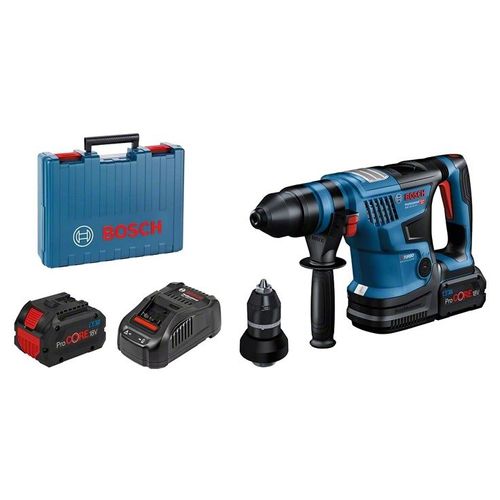 Bosch Professional Perforateur sans-fil avec SDS plus GBH 18V-34 CF, 2 batterie et chargeur - 0611914002
