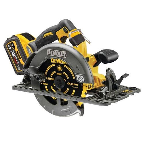 Scie circulaire 2.0 XR FLEXVOLT 54V 2Ah Li-Ion Brushless compatible rail de guidage DEWALT - 190mm - 2 batteries - coffret TSTAK - DCS579T2-QW