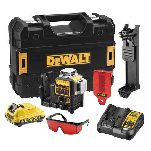 DeWALT DCE089D1R laser Multi ligne 3 x 360 ° rouge