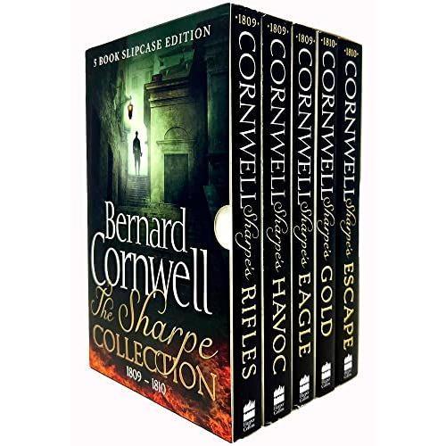 Sharpe Series Books 6 - 10 Collection Box Set By Bernard Cornwell (Sharpe's Rifles 1809, Havoc 1809, Eagle 1809, Gold 1809 & Escape 1810)