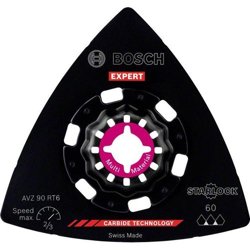 Lame multifonctions patins de ponçage Expert Sanding Plate AVZ 90 RT6 Starlock BOSCH