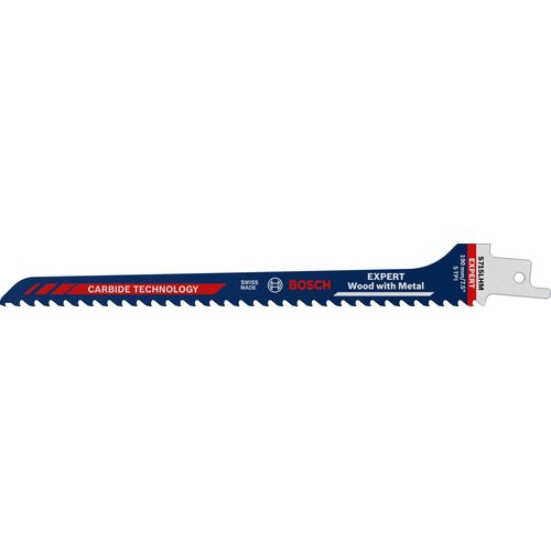 Lame de scie sabre Expert Wood with Metal S 715 LHM L.190mm B.12mm 5mm 1 St./Karte
