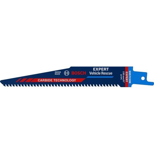 Lame de scie sabre Expert Automotive Acier Longueur 150 mm Largeur 20 mm Pas de denture TPI 8 3 mm S-Shank 1 pièce / carte BOSCH