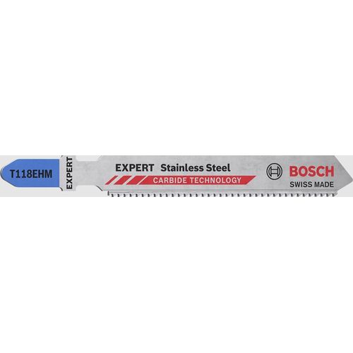 Lame de scie sauteuse Stainless Steel T 118 EHM L.83mm Dent 1.4mm 3 St./Karte