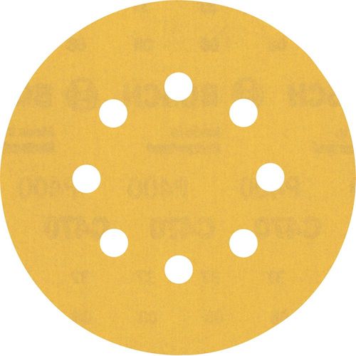 Expert C470 Papier de verre avec 8 trous pour Sander excentrique, 115 mm, G 400, 5-TLG.