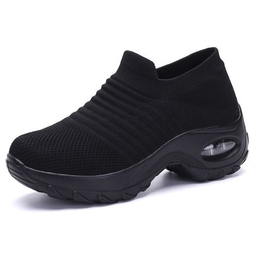 Chaussures Chaussures De Marche Coussin D'air En Maille Pour Femmesbaskets Enfilerà Plateformedécontractéesà La Modeété2020